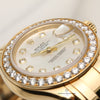 Rolex Lady DateJust Pearlmaster 80298 MOP Diamond Dial 18K Yellow Gold Second Hand Watch Collectors 4