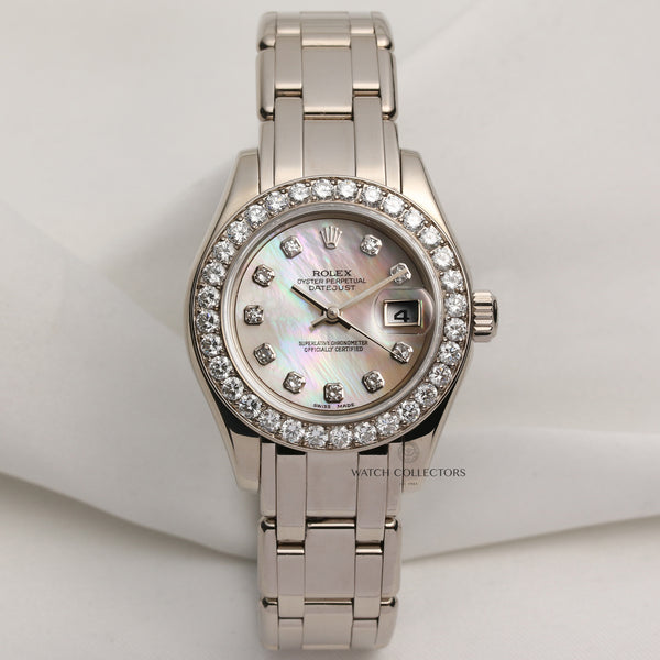 Rolex-Lady-DateJust-Pearlmaster-80299-18K-White-Gold-Second-Hand-Watch-Collectors-1