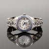 Rolex Lady DateJust Pearlmaster 80309 18K White Gold MOP Diamond Dial Sapphire Bezel & Diamond Bracelet Second Hand Watch Collectors 11