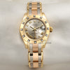 Rolex Lady DateJust Pearlmaster 80318 12 Point Diamond Bezel Tridor 18K Gold Second Hand Watch Collectors 1