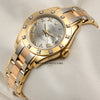 Rolex Lady DateJust Pearlmaster 80318 12 Point Diamond Bezel Tridor 18K Gold Second Hand Watch Collectors 3