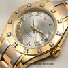 Rolex Lady DateJust Pearlmaster 80318 12 Point Diamond Bezel Tridor 18K Gold Second Hand Watch Collectors 4
