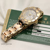 Rolex Lady DateJust Pearlmaster 80318 12 Point Diamond Bezel Tridor 18K Gold Second Hand Watch Collectors 8