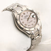 Rolex Lady DateJust Pearlmaster 80319 18K White Gold MOP Diamond Bezel Second Hand Watch Collectors 4