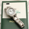 Rolex Lady DateJust Pearlmaster Diamond MOP 18K White Gold Second Hand Watch Collectors 11