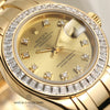 Rolex Lady DateJust Pearlmaster Princess Cut Diamond Bezel 18K Yellow Gold Second Hand Watch Collectors 5