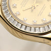 Rolex Lady DateJust Pearlmaster Princess Cut Diamond Bezel 18K Yellow Gold Second Hand Watch Collectors 6