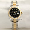 Rolex Lady DateJust Steel & Gold Black Dial Second Hand Watch Collectors 1
