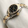 Rolex Lady DateJust Steel & Gold Black Dial Second Hand Watch Collectors 3