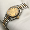 Rolex Lady DateJust Steel & Gold Champagne Diamond Dial Second Hand Watch Collectors 3