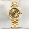 Rolex Lady Datejust 179178 18K Yellow Gold Diamond Dial Second Hand Watch Collectors 1