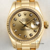 Rolex Lady Datejust 179178 18K Yellow Gold Diamond Dial Second Hand Watch Collectors 2