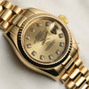 Rolex Lady Datejust 179178 18K Yellow Gold Diamond Dial Second Hand Watch Collectors 5