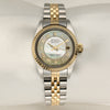 Rolex Lady Datejust Steel & Gold MOP Champagne Dial Second Hand Watch Collectors 1