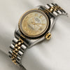 Rolex Lady Datejust Steel & Gold MOP Champagne Dial Second Hand Watch Collectors 3