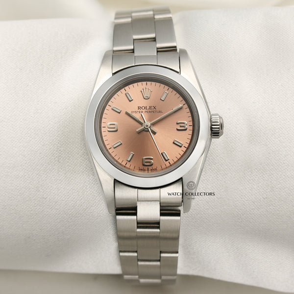 Rolex Lady Oyster Perpetual Stainless Steel Second Hand Watch Collectors 1