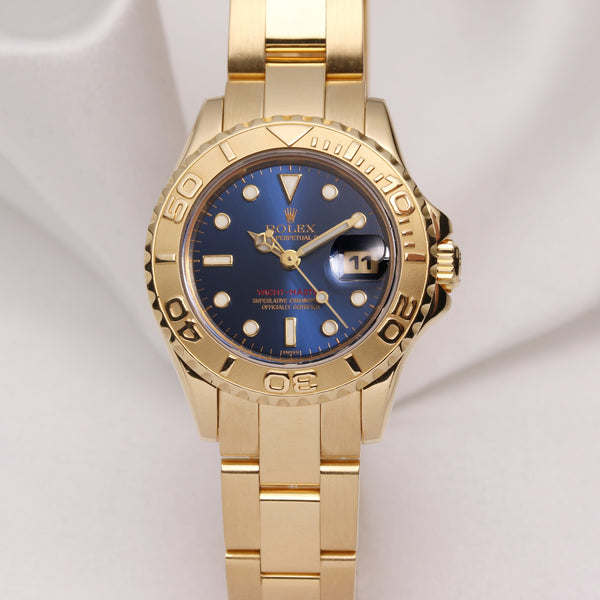 Rolex Lady Yacht-Master 69628 18K Yellow Gold Second Hand Watch Collectors 1