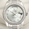 Rolex Masterpiece Day-Date Pearlmaster 18946 Platinum Diamond Bezel Ice Dial Second Hand Watch Collectors 2