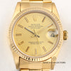 Rolex Mid Size DateJust 68278 18K Yellow Gold Second Hand Watch Collectors 2