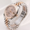 Rolex Midsize DateJust 178271 Diamond Dial Steel & Rose Gold Second Hand Watch Collectors 3