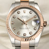 Rolex Midsize DateJust 178271 Steel & Rose Gold Second hand Watch COllectors 2