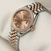 Rolex Midsize DateJust 278381RBR Steel & Rose Gold Diamond Dial & Bezel Second Hand Watch Collectors 3