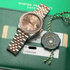 Rolex Midsize DateJust 278381RBR Steel & Rose Gold Diamond Dial & Bezel Second Hand Watch Collectors 8