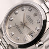 Rolex Midsize DateJust 68246 Platinum Diamond Dial Second Hand Watch Collectors 4