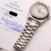 Rolex Midsize DateJust 68246 Platinum Diamond Dial Second Hand Watch Collectors 8