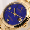 Rolex-Midsize-DateJust-68248-18K-Yellow-Gold-Lapis-Lazuli-Diamond-Dial-Second-Hand-Watch-Collectors-4