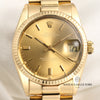 Rolex Midsize DateJust 6827 18K Yellow Gold Copper Dial Second Hand Watch Collectors 2