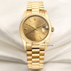 Rolex Midsize DateJust 68278 18K Yellow Gold Copper Dial Second Hand Watch Collectors 1