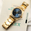Rolex Midsize DateJust 68278 18K Yellow Gold Second Hand Watch Collectors 11