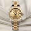 Rolex Midsize DateJust Tridor 18K Gold Second Hand Watch Collectors 1