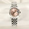 Rolex Midsize Datejust Stainless Steel Pink Dial Second hand Watch Collectors 1