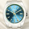 Rolex Milgauss 116400GV Stainless Steel Blue Dial Second Hand Watch Collectors 3