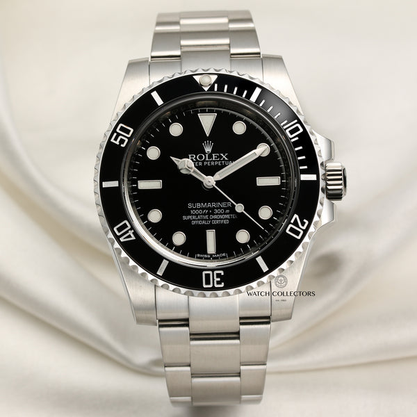 Rolex Non-Date Submariner 114060 Stainless Steel Second Hand Watch Collectors 1