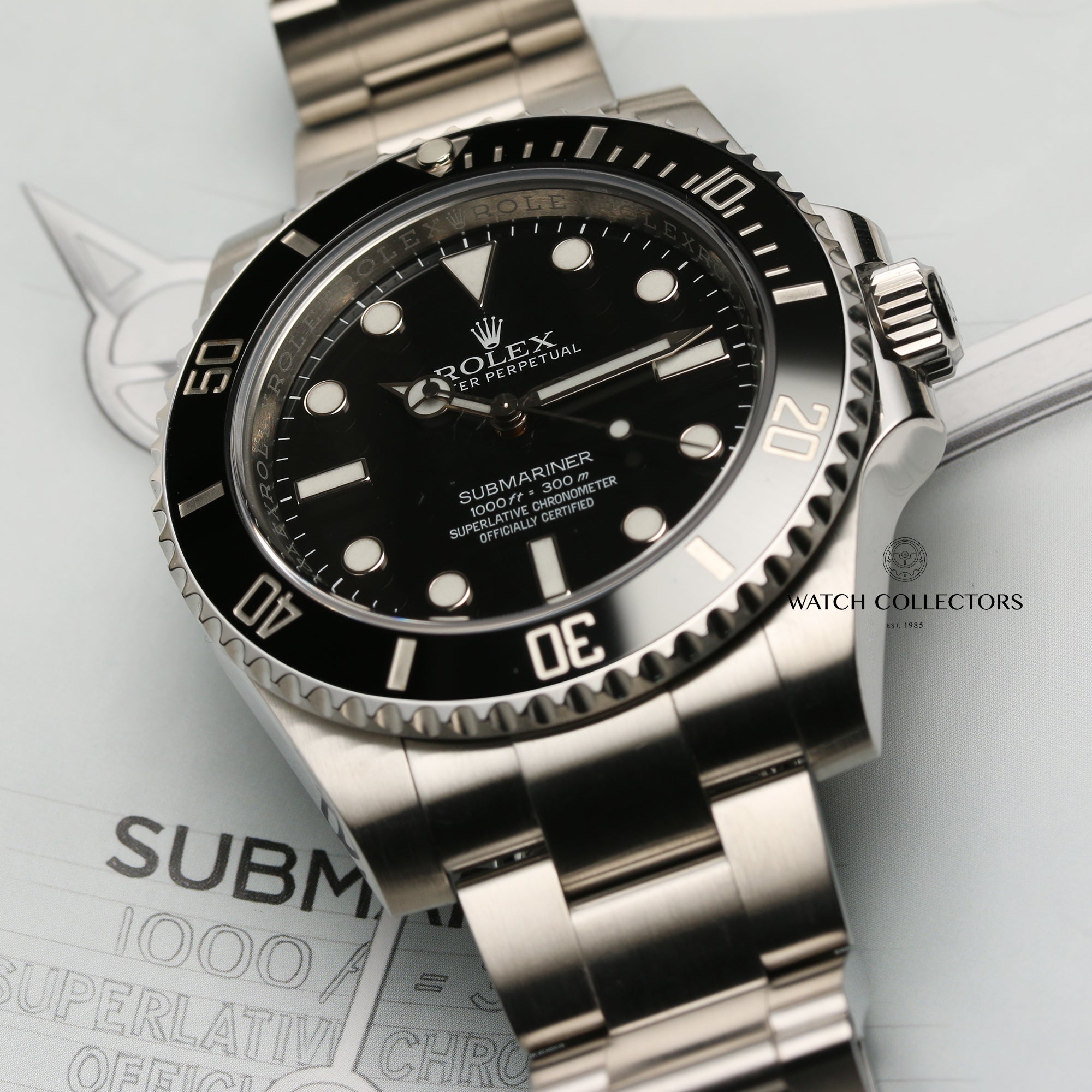 Rolex Non-Date Submariner 114060 Stainless Steel Second Hand Watch Collectors 5