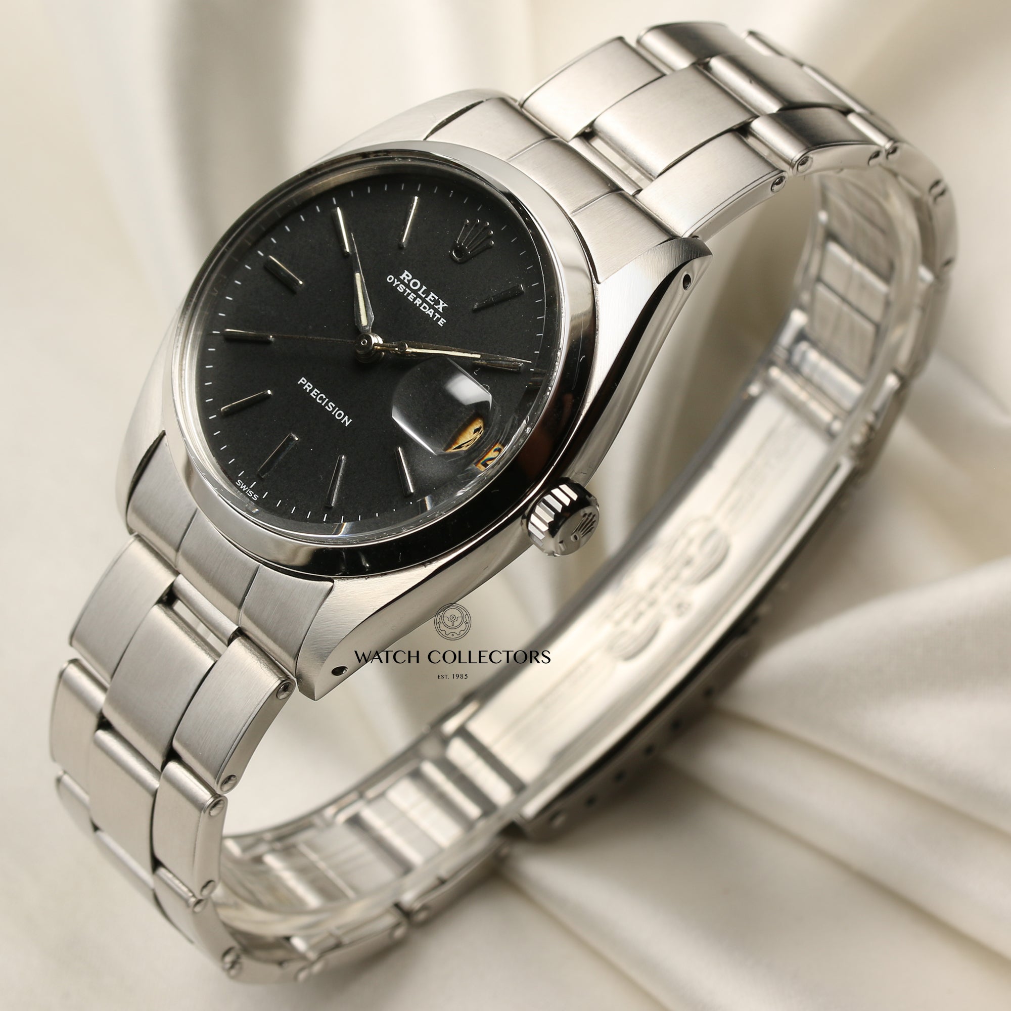 Rolex Oyster Date Stainless Steel Second Hand Watch Collectors 3