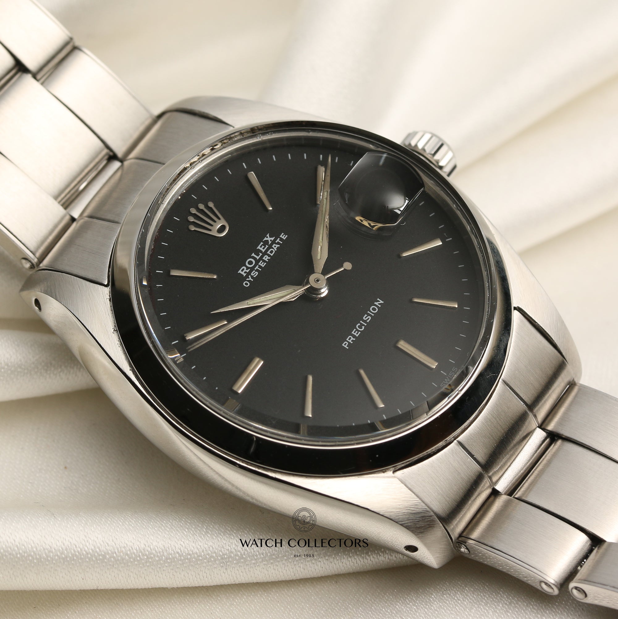 Rolex Oyster Date Stainless Steel Second Hand Watch Collectors 5