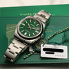 Rolex Oyster Perpetual 124300 Green Dial Stainless Steel Second Hand Watch Collectors 10