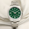 Rolex-Oyster-Perpetual-124300-Green-Dial-Stainless-Steel-Second-Hand-Watch-Collectors-1