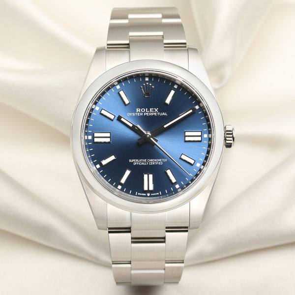 Rolex-Oyster-Perpetual-124300-Stainless-Steel-Blue-Dial-Second-Hand-Watch-Collectors-1