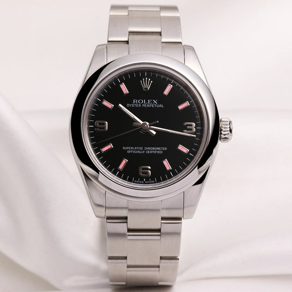 Rolex Oyster Perpetual 177200 Stainless Steel Second Hand Watch Collectors (1)