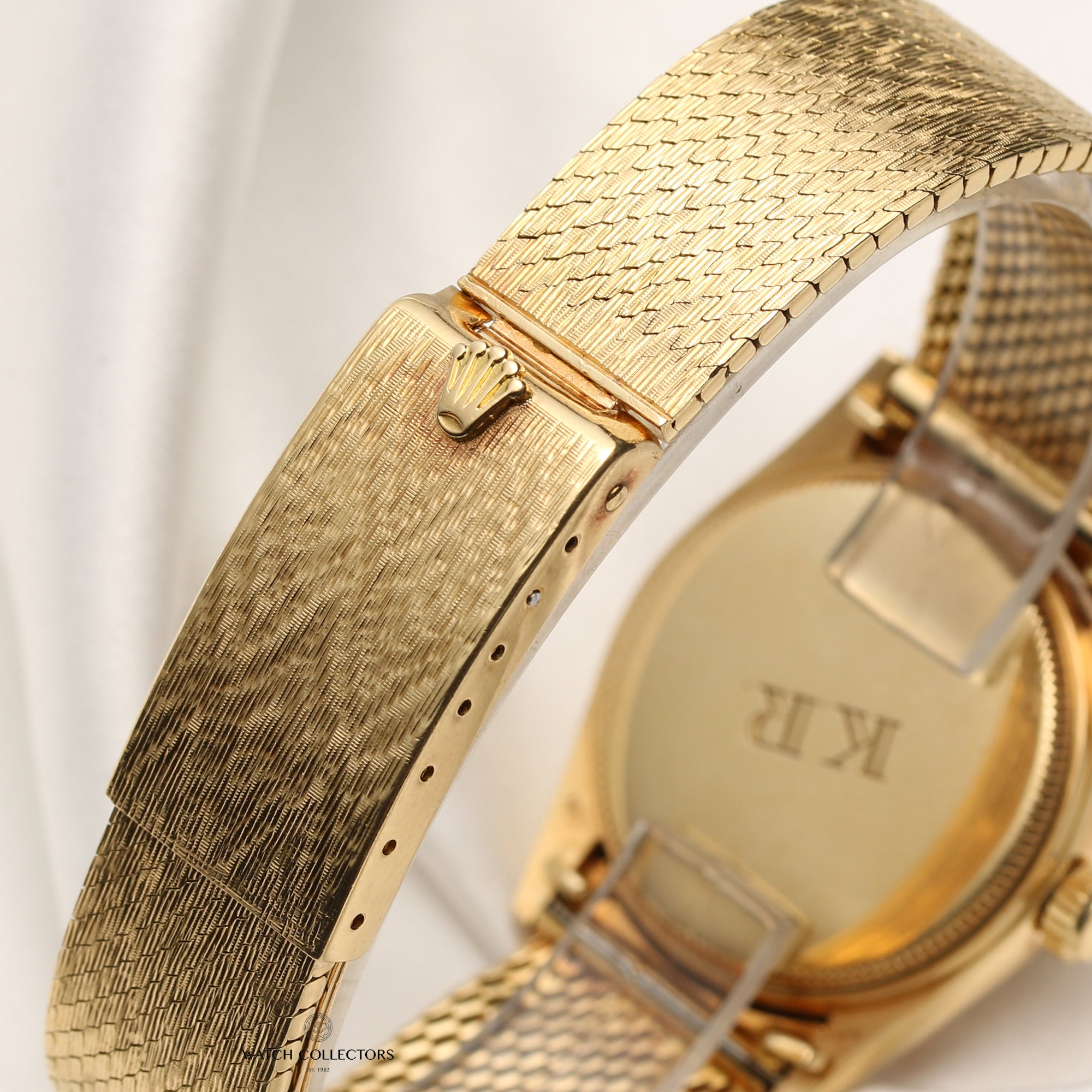 Rolex Oyster Perpetual 6744 18K Yellow Gold Qaboos Second Hand Watch Collectors 10