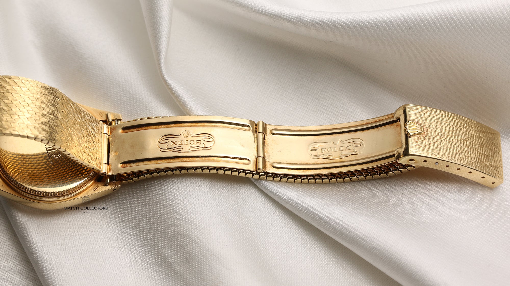 Rolex Oyster Perpetual 6744 18K Yellow Gold Qaboos Second Hand Watch Collectors 9
