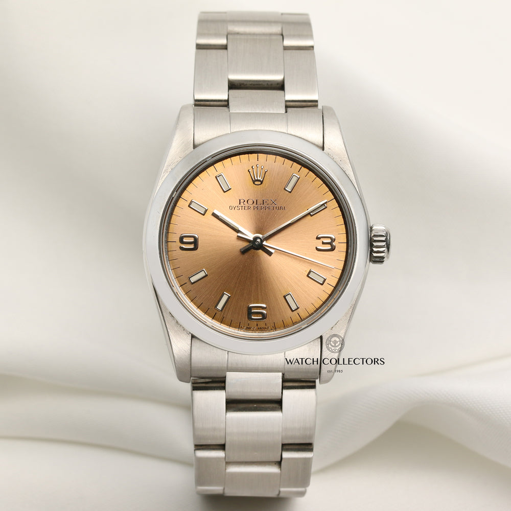 Rolex Midsize Oyster Perpetual 67480 Steel Copper dial
