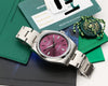 Rolex Oyster Perpetual Grape Dial Stainless Steel Second Hand Watch Collectors 8
