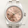 Rolex Oyster Perpetual Pink Dial Stainless Steel Second Hand Watch Collectors 2