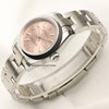 Rolex Oyster Perpetual Pink Dial Stainless Steel Second Hand Watch Collectors 3